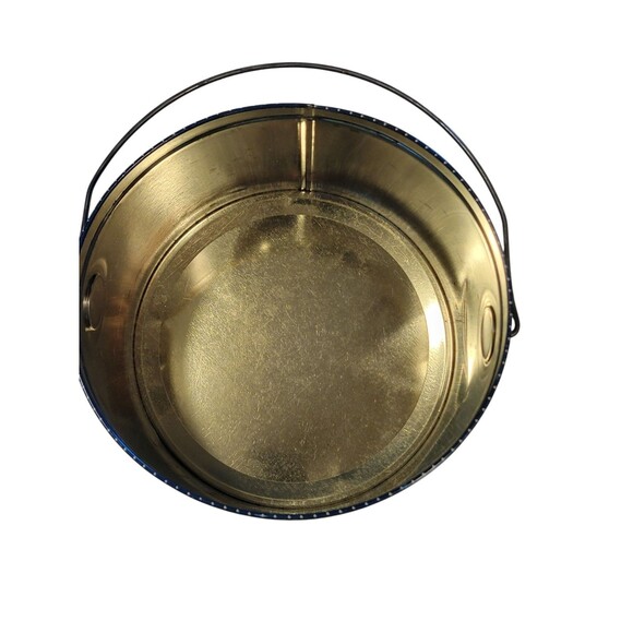 Vintage 1980s Goose Tin With Metal Handle Canister Geese Ducks Cottage - Picture 7 of 8